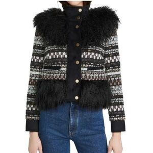 Veronica Beard Nelway Faux Shearling Jacket